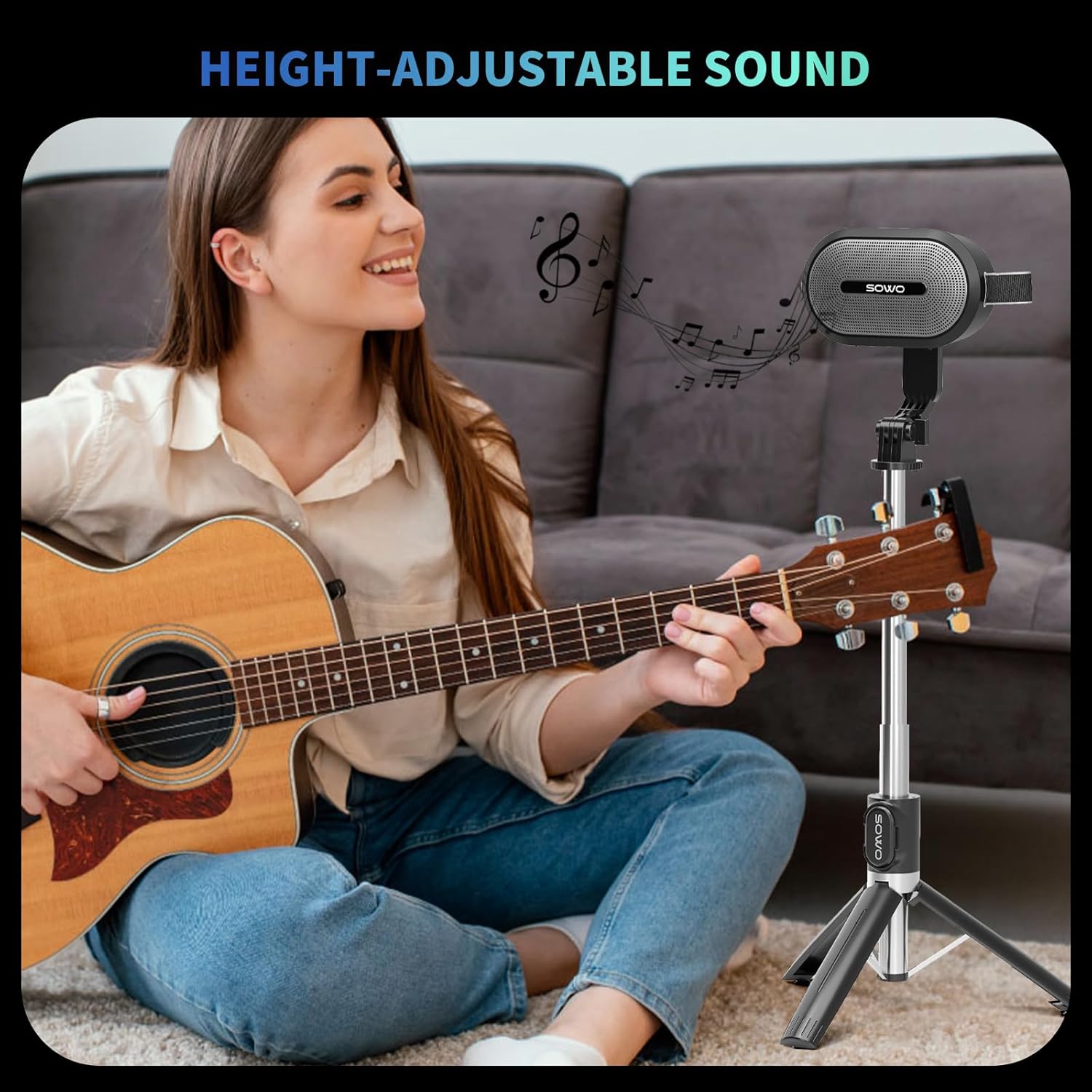 SOWO Dual Bluetooth Speakers with Adjustable Stands – Buy Online at AbmarketX