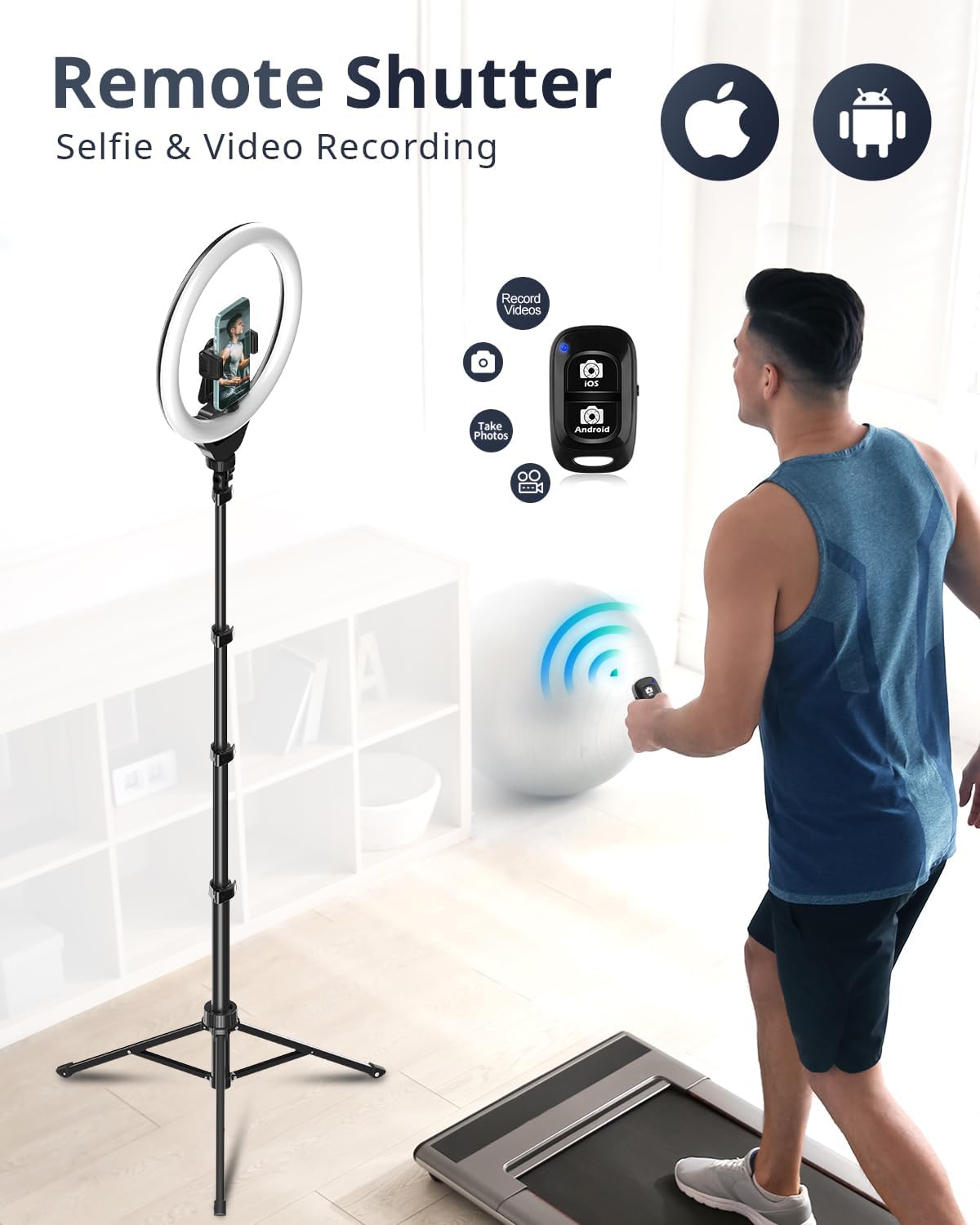 UBeesize 12” Selfie Ring Light with 62” Tripod Stand – Buy Online at AbmarketX
