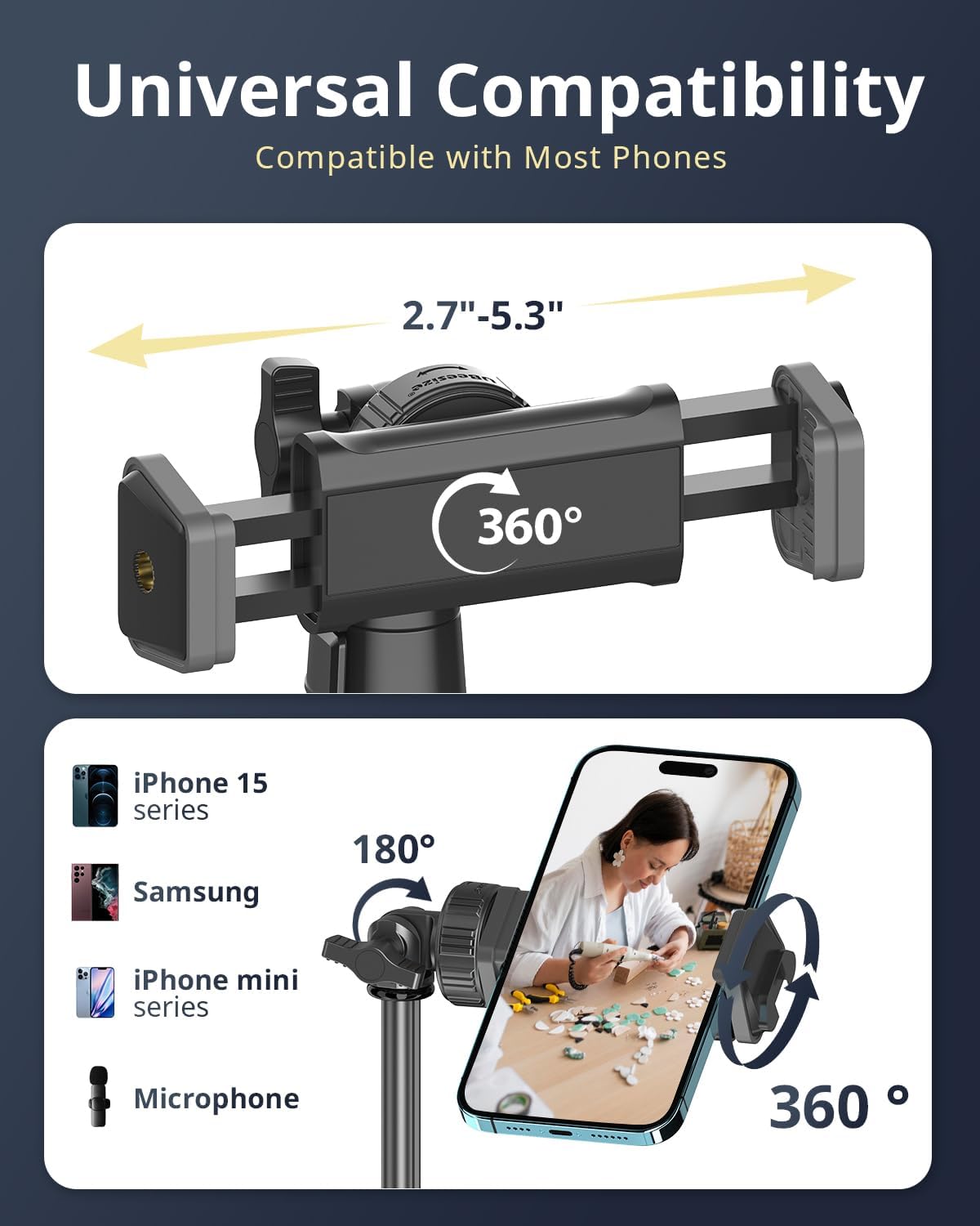 UBeesize 12” Selfie Ring Light with 62” Tripod Stand – Buy Online at AbmarketX