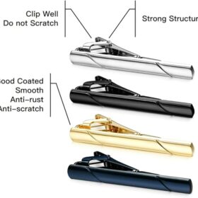 MOZETO Tie Clips Set — with Luxury Box – Buy Online at AbmarketX