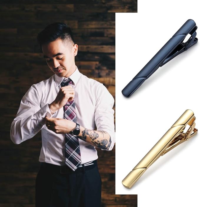 MOZETO Tie Clips Set — with Luxury Box – Buy Online at AbmarketX