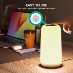 ROOTRO Touch Bedside Table Lamp T16 – Buy Online at AbmarketX