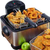 Secura 1700-Watt Stainless-Steel Triple Basket Electric Deep Fryer