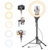 UBeesize 12'' Selfie Ring Light with 62'' Tripod Stand