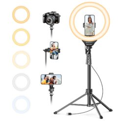 UBeesize 12'' Selfie Ring Light with 62'' Tripod Stand