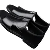 Men’s Leather Open-Toe Sandals – Non-Slip Casual Comfort Slippers
