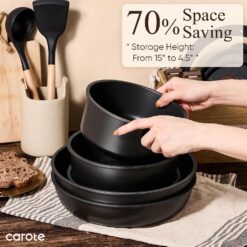 CAROTE ceramic pots — 21pcs Pots and Pans Set Non Stick - Image 5